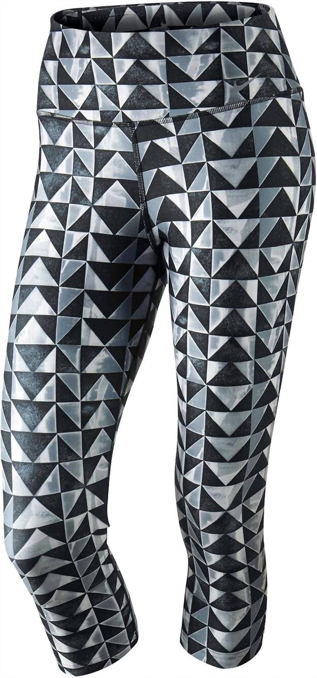 NEW NIKE women's dri fit stretch capri pants in gray